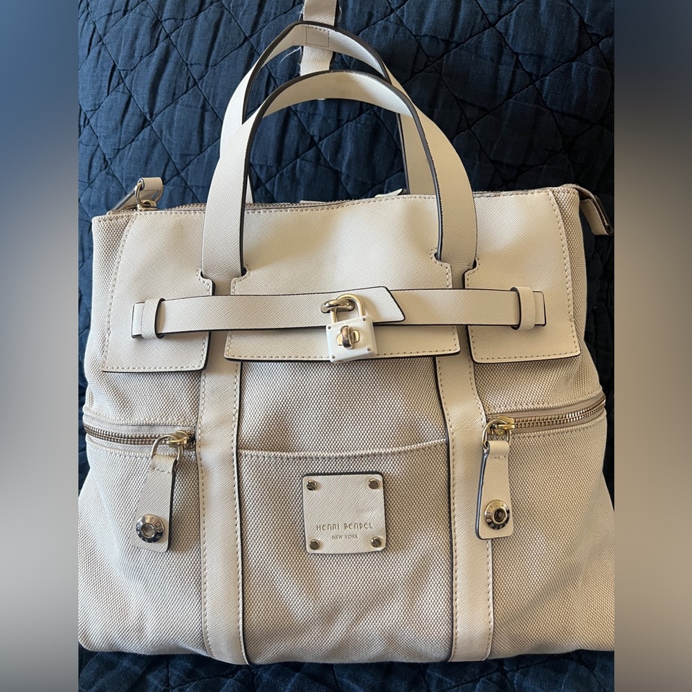 Henri Bendel canvas tote